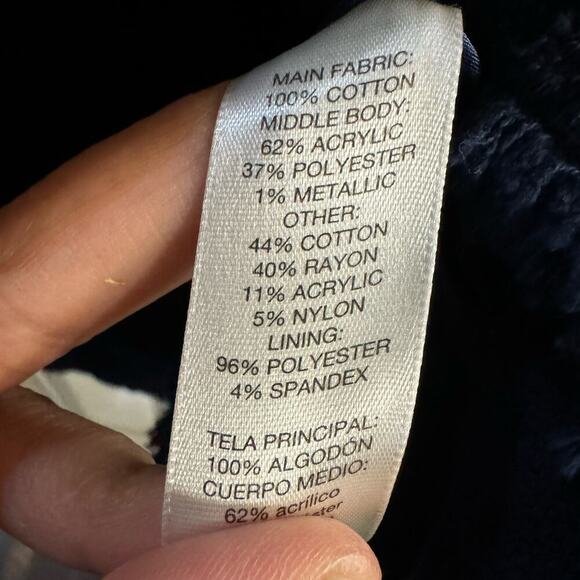 NWT Chico’s Textured Colorblock Tweed Open Jacket Size 3/ XL Blue - Picture 11 of 14